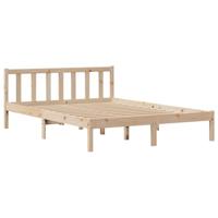 Bedframe zonder matras massief grenenhout 140x190 cm - thumbnail