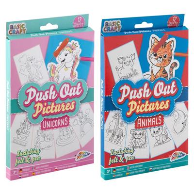 Basic Craft PushOut Pictures Eenhoorn