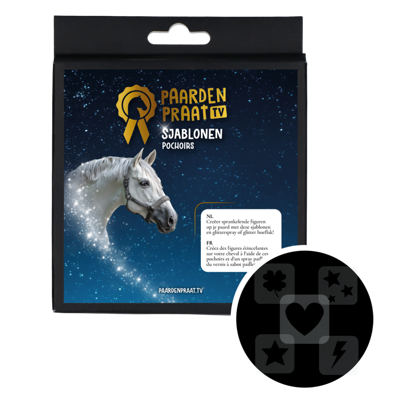 Paardenpraat TV Sjablonen 5 stuks Paardenpraat TV Sjablonen 5 stuks