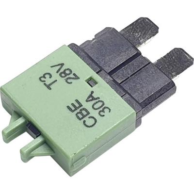 Hansor Circuit Breaker Standard, type 3, Manual Reset, 30A CBE3 Series 30A Zekeringautomaat standaard vlakzekering 30 A Groen 1 stuk(s) Hansor Circuit Breaker Standard, type 3, Manual Reset, 30A CBE3 Series 30A Zekeringautomaat standaard vlakzekering 30 A Groen 1 stuk(s)