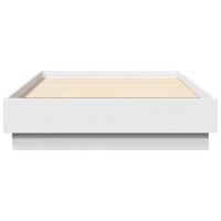 Bedframe met LED-verlichting wit 75x190 cm - thumbnail