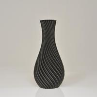 Cosmos 3D vaas 19x9x9cm Zwart Metallic - thumbnail