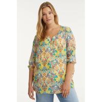 No Secret tuniek met paisleyprint geel/donkerrood/blauw - thumbnail