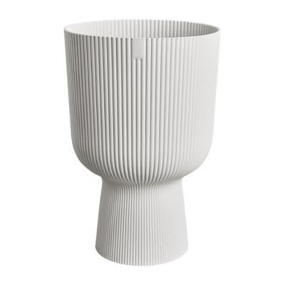 Bloempot - Elho - Vibes Fold Coupe - Wit - L 30 x B 29,5 x H 45 cm - Binnen - 100% gerecycled