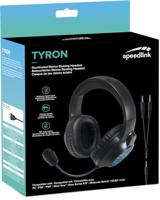 SpeedLink TYRON Over Ear headset Kabel Stereo Zwart, RGB Headset, Volumeregeling, Microfoon uitschakelbaar (mute) Gamen - thumbnail