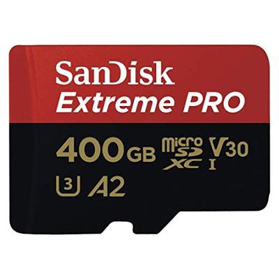 SanDisk Extreme Pro® microSDXC-kaart 400 GB Class 10, UHS-I, UHS-Class 3, v30 Video Speed Class A2-vermogensstandaard SanDisk Extreme Pro® microSDXC-kaart 400 GB Class 10, UHS-I, UHS-Class 3, v30 Video Speed Class A2-vermogensstandaard