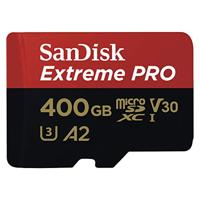 SanDisk Extreme Pro® microSDXC-kaart 400 GB Class 10, UHS-I, UHS-Class 3, v30 Video Speed Class A2-vermogensstandaard - thumbnail
