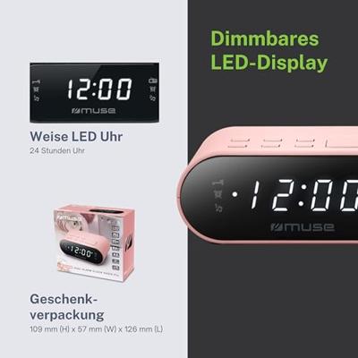 Muse fm wekkerradio, roze Muse fm wekkerradio, roze