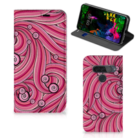 LG G8s Thinq Bookcase Swirl Pink - thumbnail
