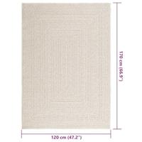VidaXL Vloerkleed zizur room binnen en buiten 120x170 cm jute look - thumbnail