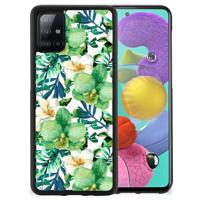 Samsung Galaxy A51 Skin Case Orchidee Groen - thumbnail