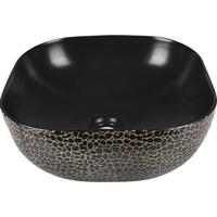 Waskom Differnz Safari 51x40x14.5 cm Keramiek Zwart Differnz - thumbnail
