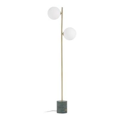 Kave Home Vloerlamp 'Lonela' Marmer en messing, 2-lamps Kave Home Vloerlamp 'Lonela' Marmer en messing, 2-lamps