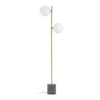 Kave Home Vloerlamp 'Lonela' Marmer en messing, 2-lamps - thumbnail