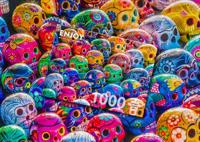Colorful Skulls Puzzel 1000 Stukjes - thumbnail