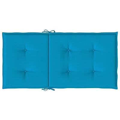 Tuinstoelkussens 2 st 100x50x4 cm blauw