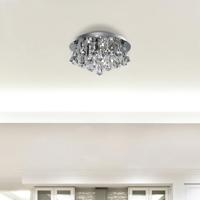 Searchlight Plafond kroonluchterHanna 35cm chroom met kristal - 3304-4CC - thumbnail