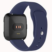 Fitbit Versa 1 / 2 & Lite siliconen bandje - Maat: Small - Donkerblauw - thumbnail