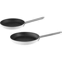 Eva Solo Koekenpannenset - ø 24 cm + ø 28 cm - RVS - White Line - thumbnail