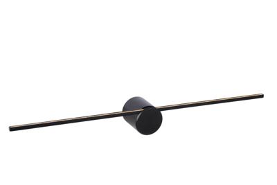 Lucide MIZAR - Wandlamp Badkamer - LED - 1x6W 2700K - IP44 - Zwart Lucide MIZAR - Wandlamp Badkamer - LED - 1x6W 2700K - IP44 - Zwart
