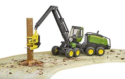 Bruder John Deere Harvest 1270 G met boomstam - thumbnail