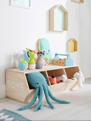 Meubel met 3 bakken Toys hout