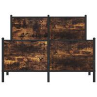 Bedframe zonder matras metaal gerookt eikenkleurig 183x213 cm - thumbnail