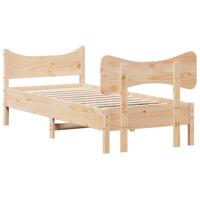 Bedframe zonder matras massief grenenhout 90x190 cm - thumbnail