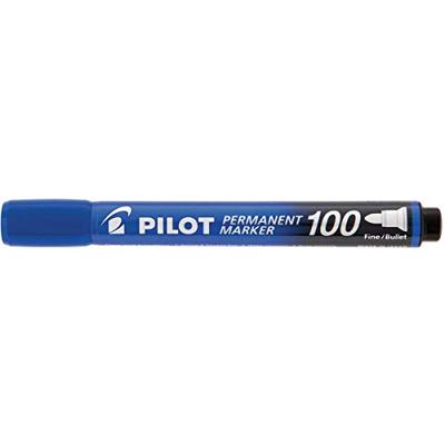 Viltstift pilot sca-100 rond f blauw | 12 stuks