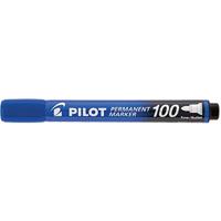 Viltstift PILOT 100 rond fijn blauw | 12 stuks - thumbnail