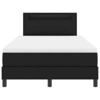 Bedframe met matras met matras Zwart 120 x 190 cm Kunstleer - thumbnail