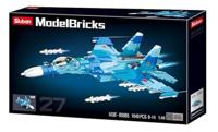 Sluban 2 in 1 gevechtsvliegtuigen bouwstenen set (M38-B0985) - thumbnail