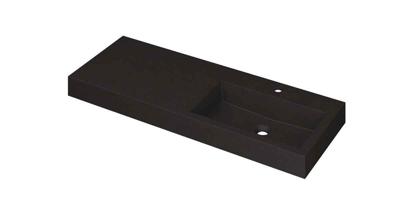 Wastafel INK Momento 1200x450x90 mm Quartz zwart 3421249