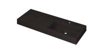 Wastafel INK Momento 1200x450x90 mm Quartz zwart 3421249 - thumbnail