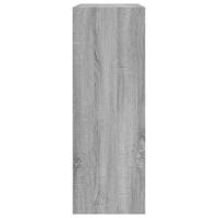 Schoenenkast 80x34x96,5 cm bewerkt hout grijs sonoma eikenkleur - thumbnail