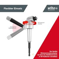 Wiha High-performance haakse schroevendraaier met snelwisselhouder 1/4" opzetstuk - thumbnail