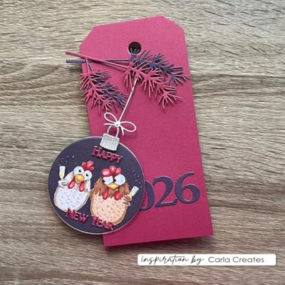 Vaessen Creative • clear stamps kerstkippen 2 10st.