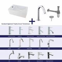 Fonteinset Chepri Mini Xxs 30,5X18X11 cm Links Chroom Aqua Splash - thumbnail