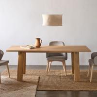 Kave Home Uitschuifbare Eettafel 'Arlen' Eiken, 200-250 x 95cm, kleur Naturel - thumbnail