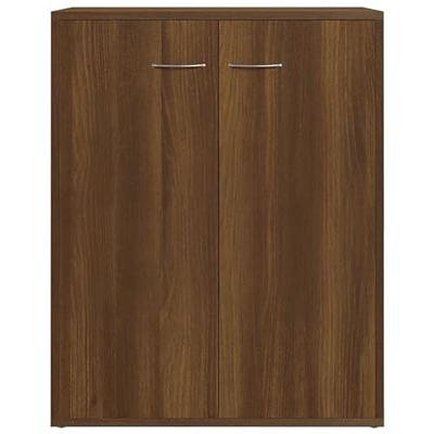 Dressoir 60x30x75 cm bewerkt hout bruin eikenkleur