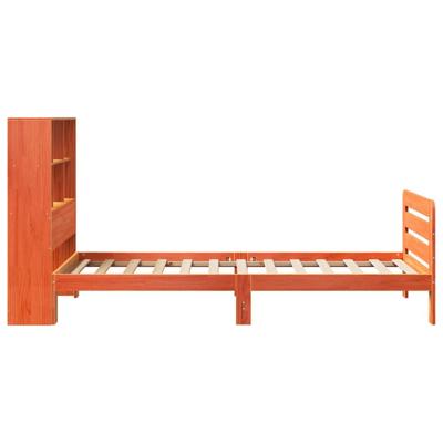 Bedframe zonder matras massief grenenhout wasbruin 75x190 cm Bedframe zonder matras massief grenenhout wasbruin 75x190 cm