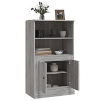 Hoge kast 60x35,5x103,5 cm bewerkt hout grijs sonoma eikenkleur - thumbnail