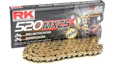 RK Chains 520 mxz5 114 c gold/gold open