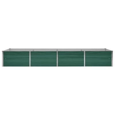 Plantenbak verhoogd 320x80x45 cm gegalvaniseerd staal groen Plantenbak verhoogd 320x80x45 cm gegalvaniseerd staal groen