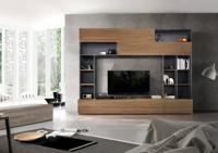 Benvenuto Design Pratiko TV wandmeubel Oxid Grijs/Eiken - thumbnail