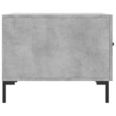 Salontafels 2 st 50x50x40 cm bewerkt hout betongrijs