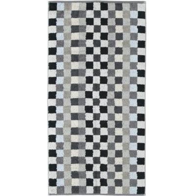 Cawö Cawö Unique Karo Handdoek anthrazit