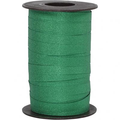 Creativ Company Cadeaulint, b: 10 mm, glitter, groen, 100 m/ 1 rol
