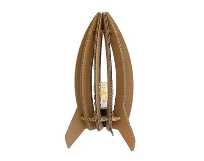 Kartent Kartonnen tafellamp raket - meise