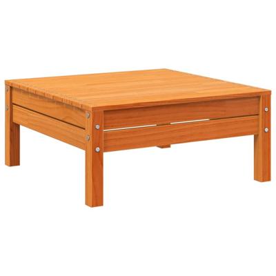 9-delige Loungeset met kussens massief grenenhout wasbruin - thumbnail